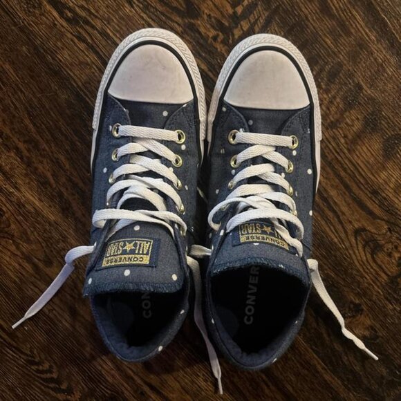 Converse Women's Navy and Blue Trainers - Picture 1 of 1